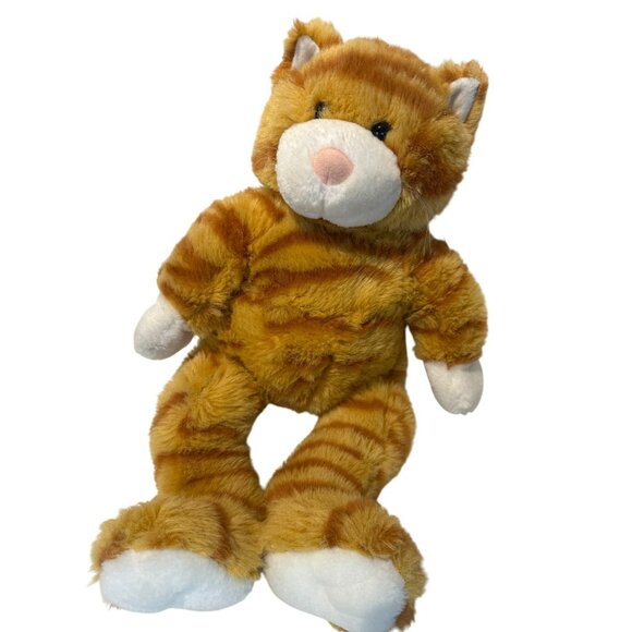 Build A Bear Workshop Orange Tabby Cat Plush Toy 12" Stuffed Animal Striped - Picture 1 of 5
